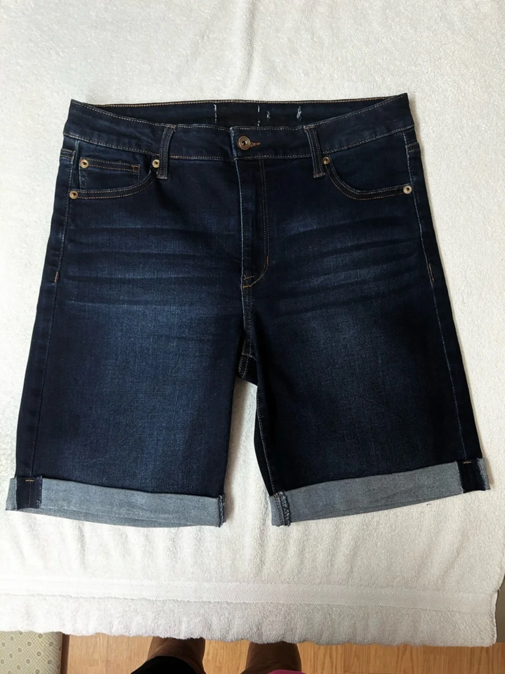 RE Generation Dark Wash Denim Bermuda Shorts - Women's Size 10